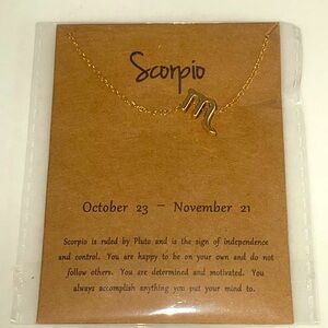 Scorpio ♏️ Zodiac Necklace Oct 23- Nov 21